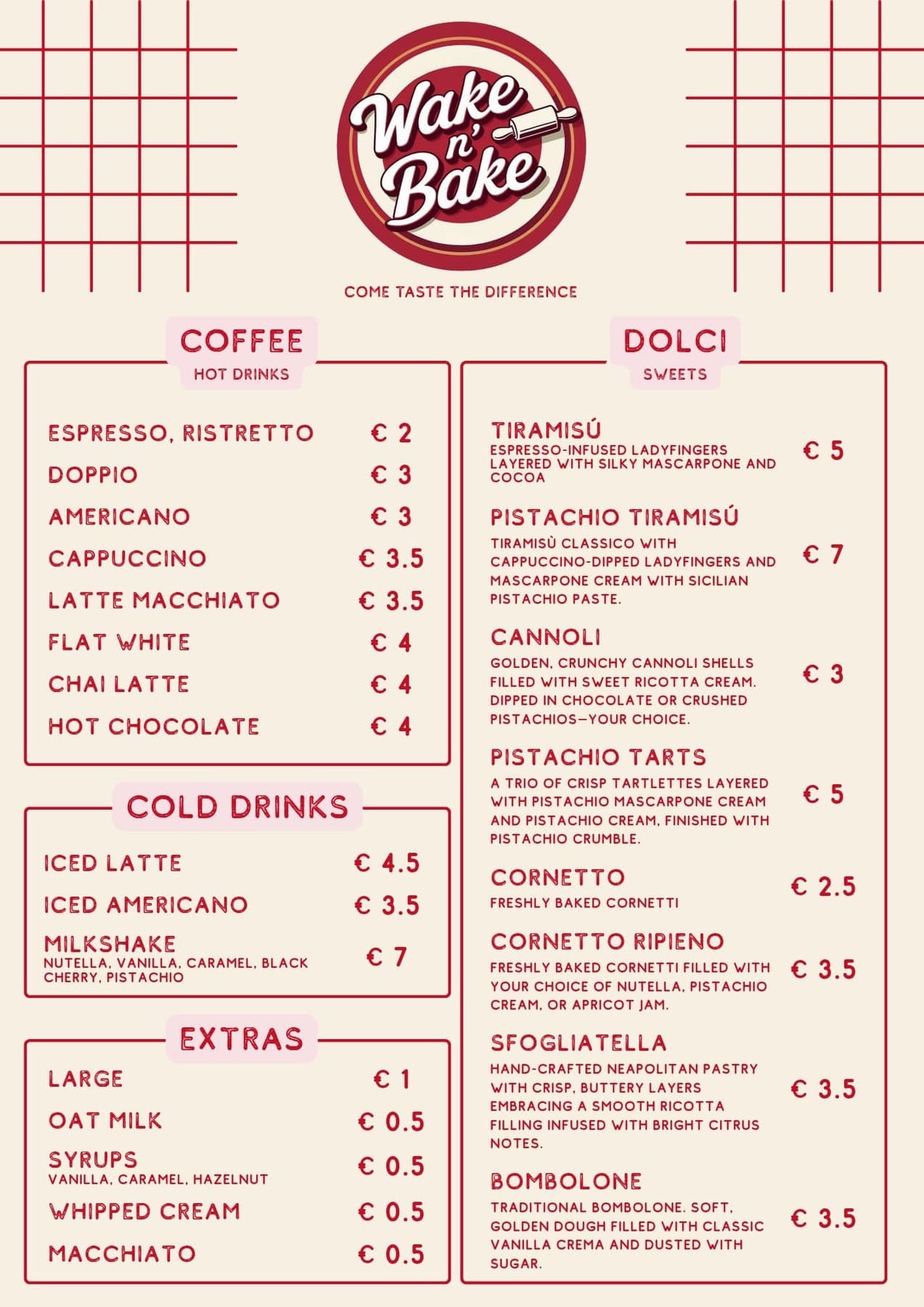 Coffee & Sweet Treats