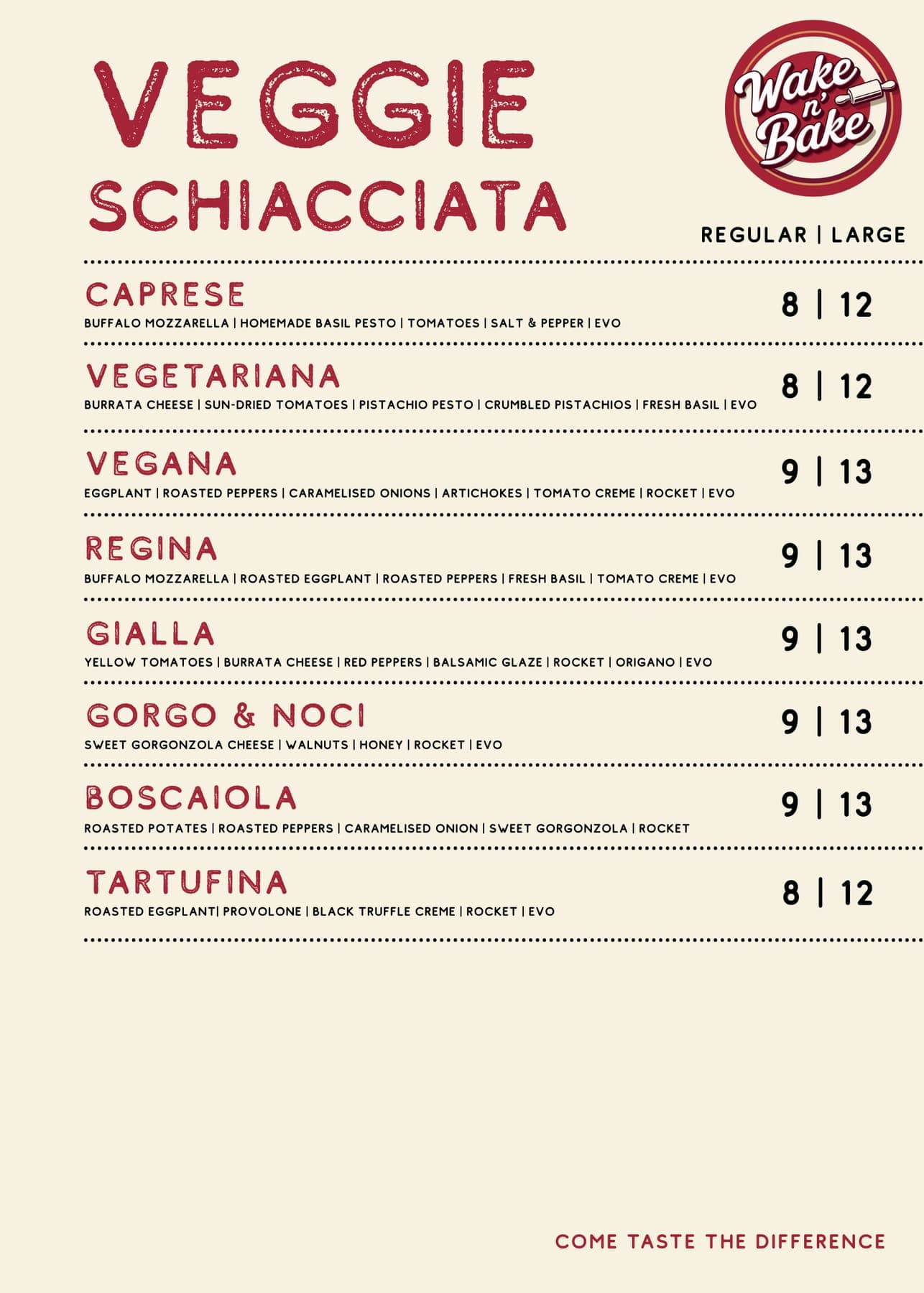 Vegetarische Schiacciata